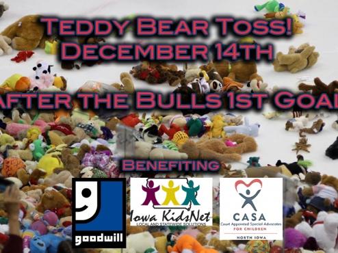 Teddy Bear Toss Saturday!