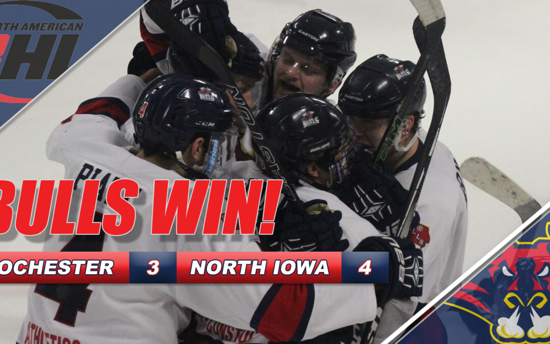 Back to Their Winning Ways, Bulls Top Ice Hawks, 4-3