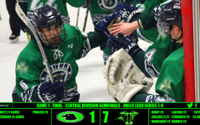 Bulls’ Seven Chase Schmitz In Playoff Win