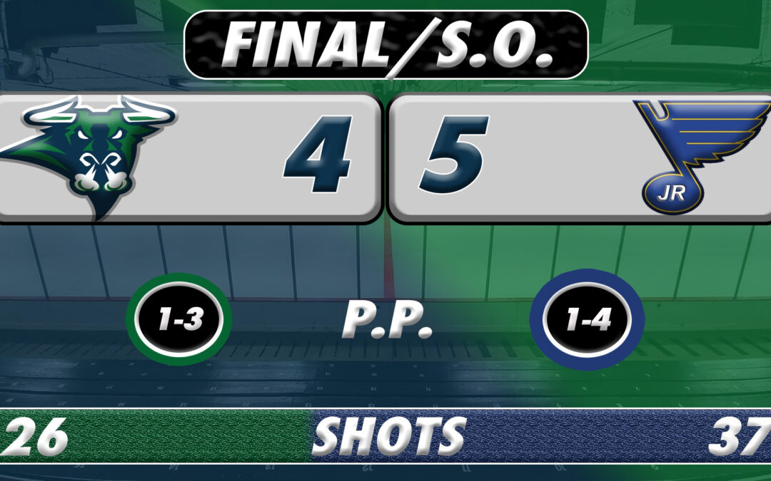 Swept in St. Louis: Jr. Blues Win 5-4 Again