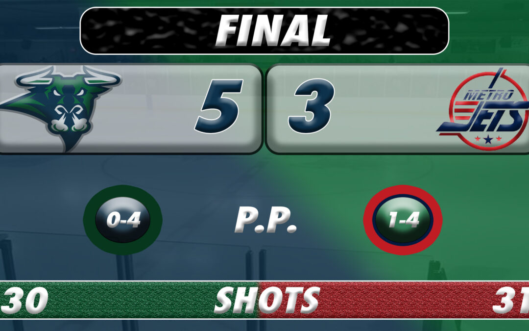 Bulls Bring Out the Brooms With 5-3 Win