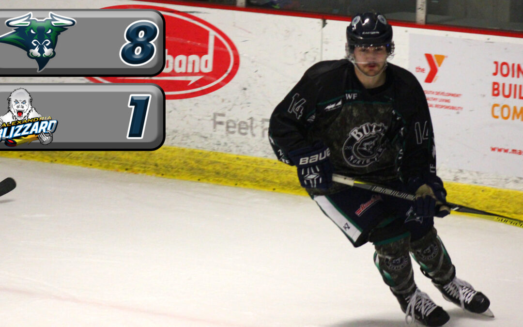 Bulls Deliver A Storm to Alexandria Blizzard in 8-1 Win