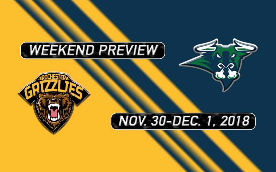 2018-19 Weekend Preview: Games 21 & 22 vs. Rochester