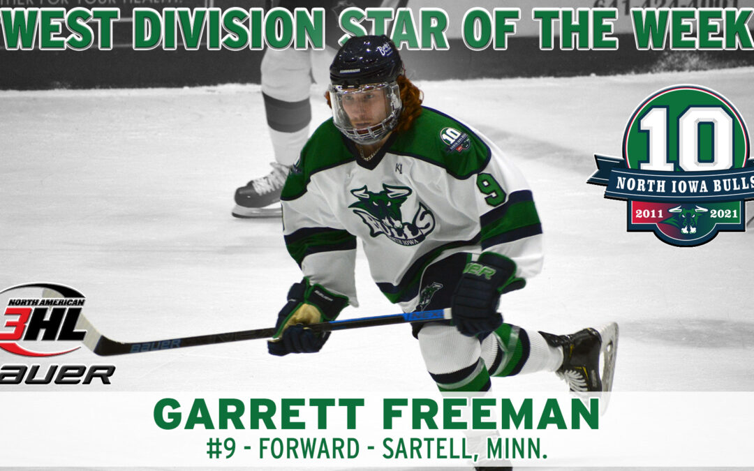 Freeman Earns West Division Star of the Week Honor