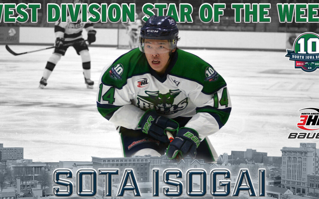 Sota’s Second Time Around: Isogai Named Star of the Week
