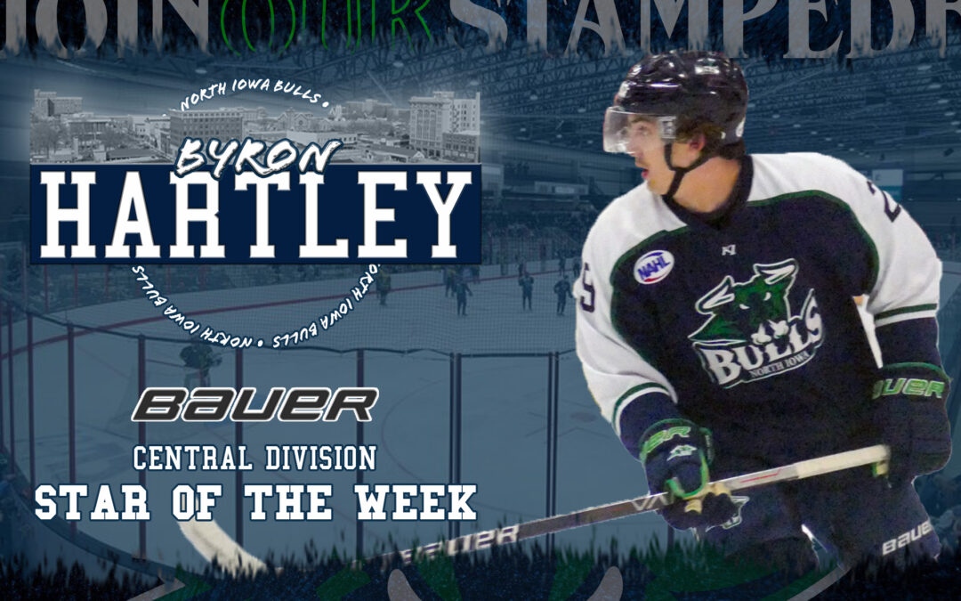 Hartley Lands Central Division Star of the Week Award